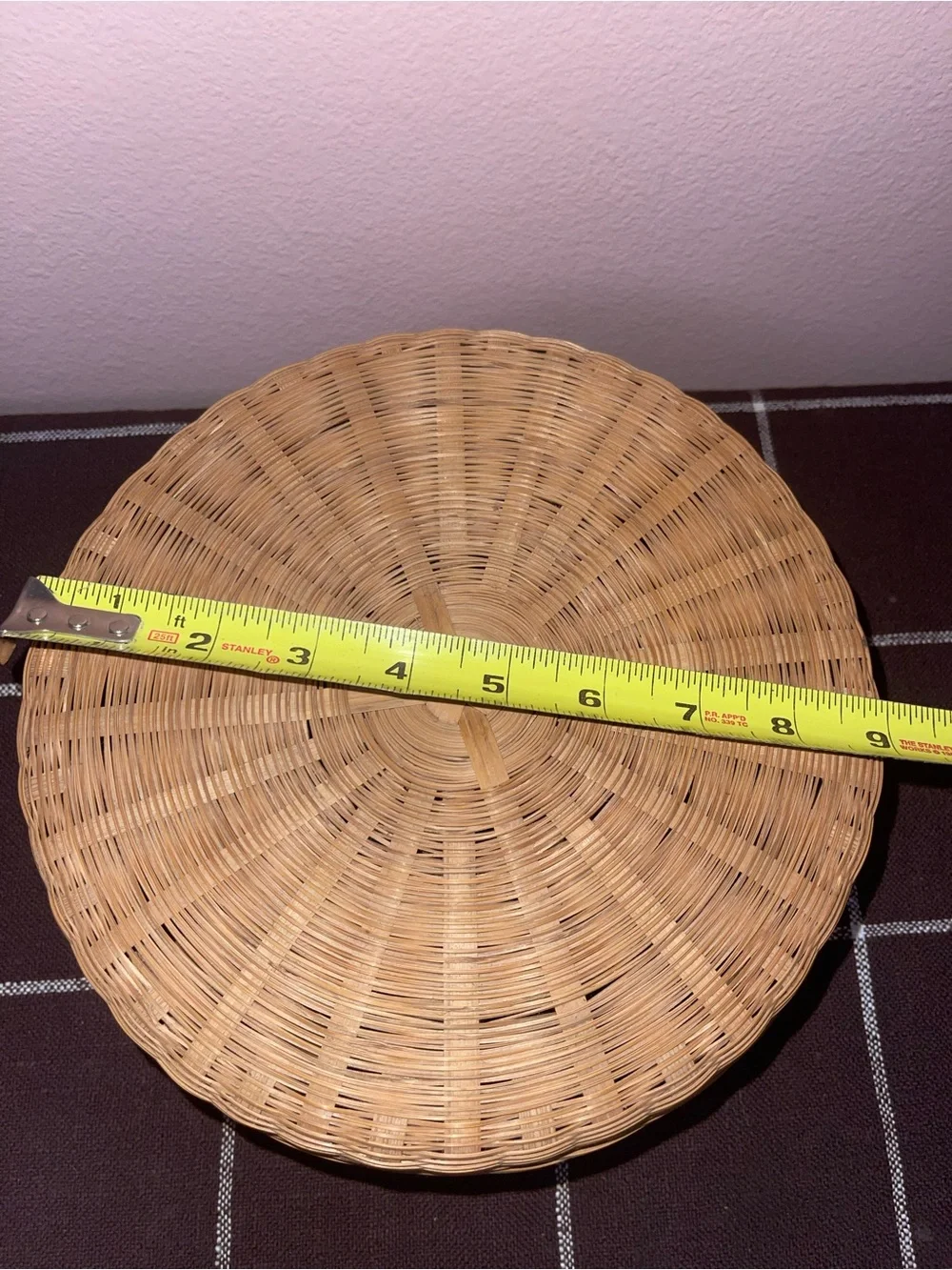 Handwoven Natural Wicker Storage Basket with Lid